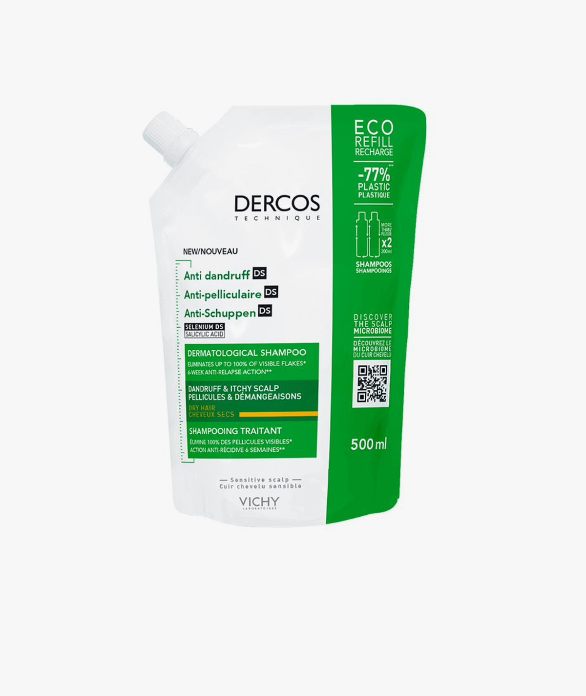 Vichy Dercos Ecorefill Anticaspa Cabellos Secos