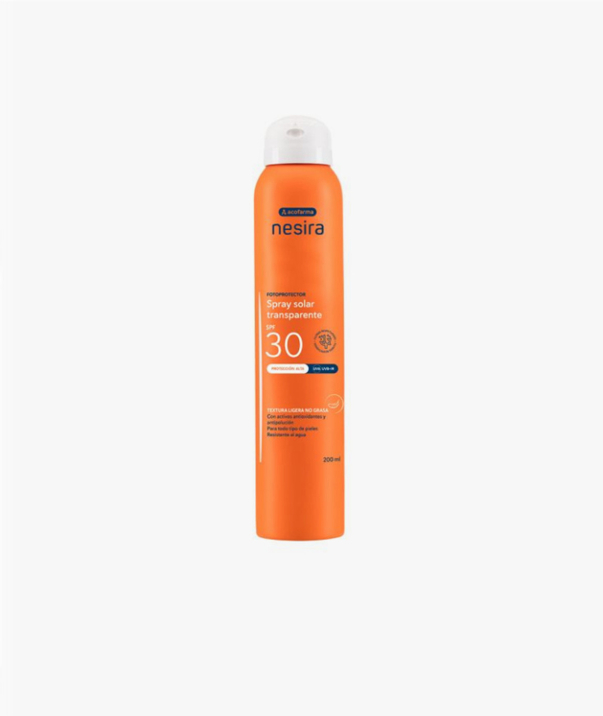 Acofarma Spray Transparente Loción Solar SPF30 200 ml