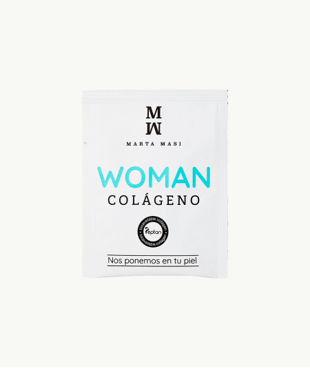 woman colágeno sobre