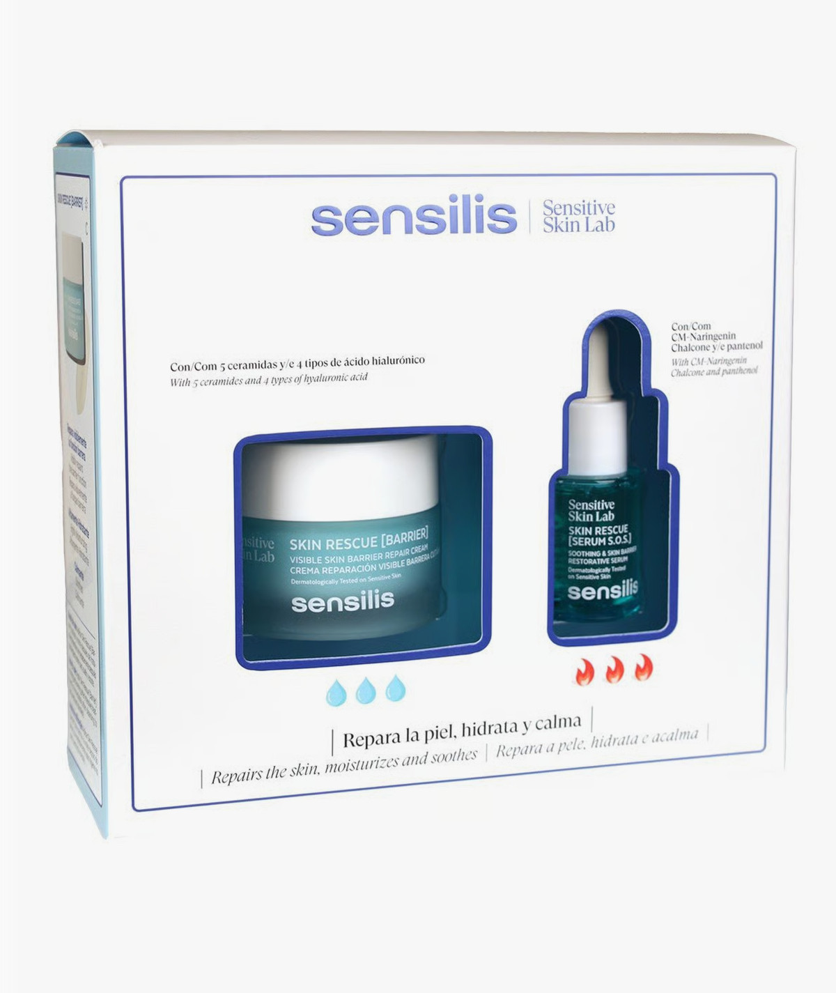 Sensilis Pack Skin Rescue Crema [Barrier] 50 ml + [Serum S.O.S] 15 ml