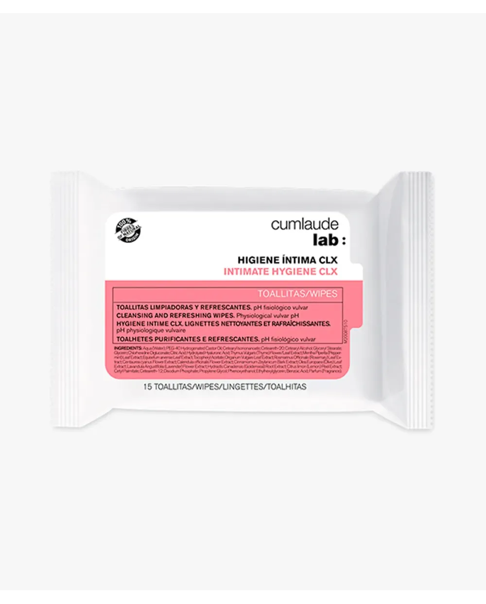 Cumlaude Toallitas Íntimas CLX 15 uds