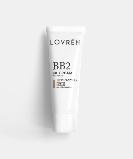 Lovrén BB2 BB Cream 7 Efectos medio Oscura