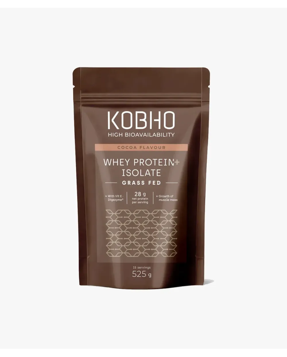 Kobho Proteína Whey Aislada Sabor Cacao 525 g
