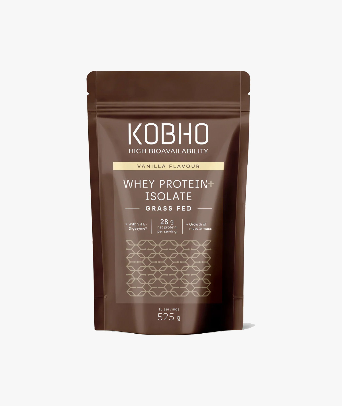 Kobho Proteína Whey Aislada Sabor Vainilla 525 g
