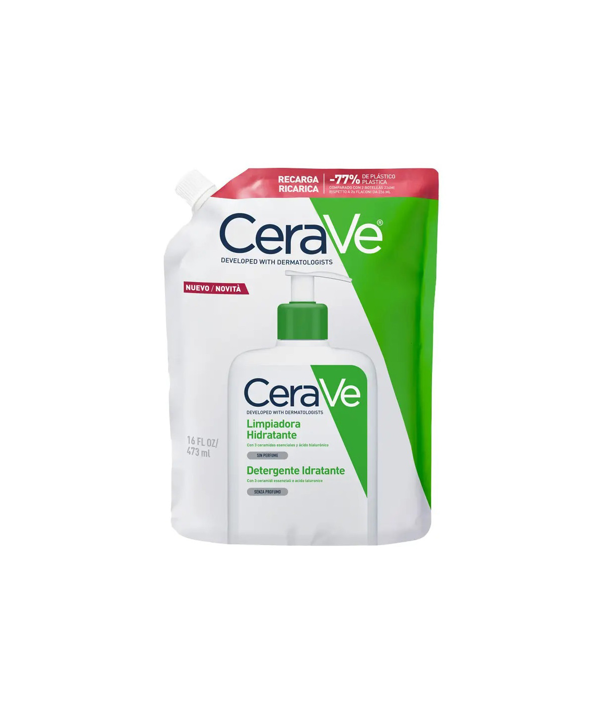 Cerave Recarga Limpiadora Hidratante