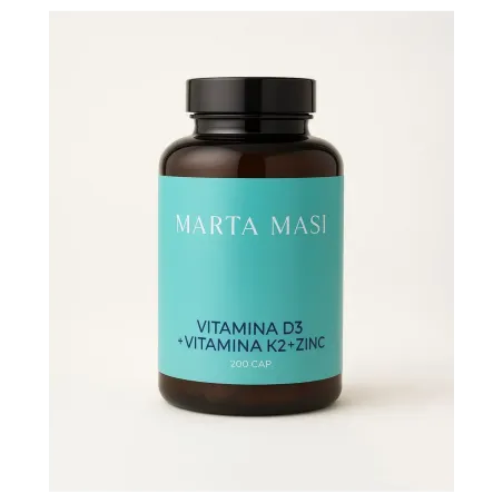 Marta Masi Max Vitamina D3 + Vitamina K2 + Zinc 200 cápsulas
