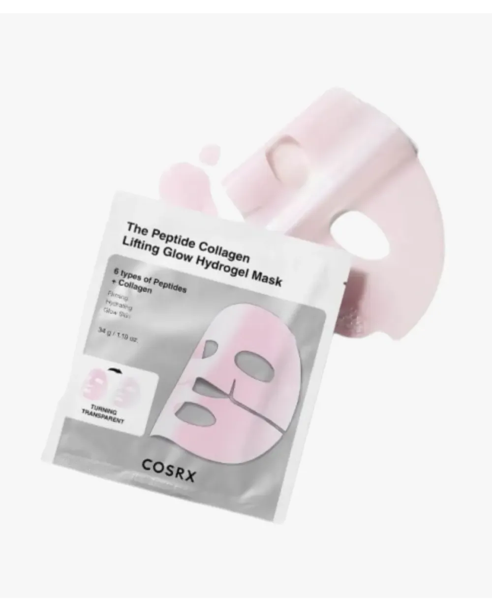 Cosrx The Peptide Collagen Mask Lifting Glow Hydrogel Mask 1 Unidad 34g