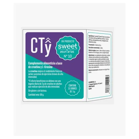 Sweet nº10 Cty Creatina + Tirosina 15 Sobres