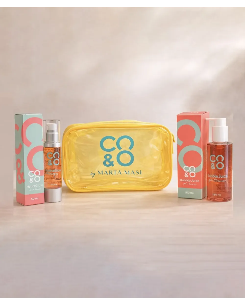 Pack Rutina Piel Mixta y Grasa C&CO | Limpiador + Hidratante Efecto Hielo + Bolsa de Playa de Regalo