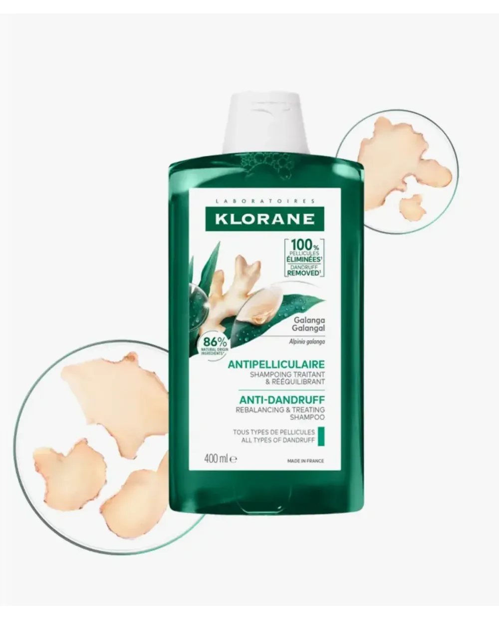 Klorane Galanga Champú Anticaspa Reequilibrante 400 ml