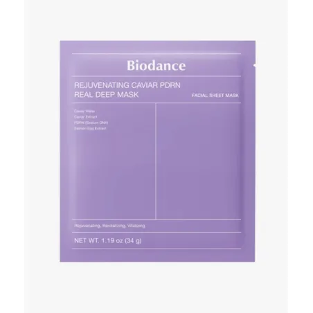 Biodance Mascarilla Facial con Polinucleótidos Rejuvenating Caviar PDRN Real Deep Mask 34G