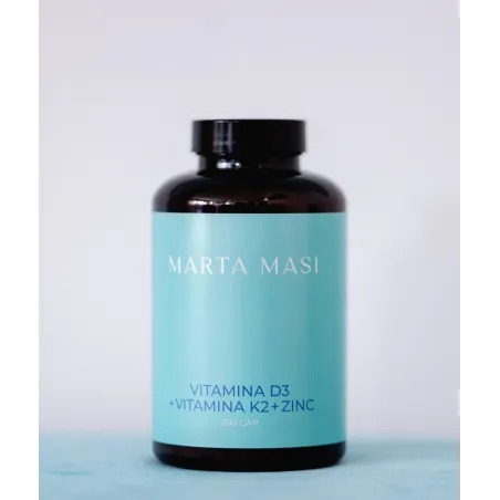 Marta Masi Max Vitamina D3 + Vitamina K2 + Zinc 200 cápsulas