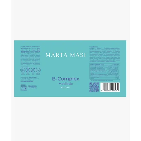Marta Masi B-Complex Metilado | Máxima Absorción y Biodisponibilidad (60 cápsulas)