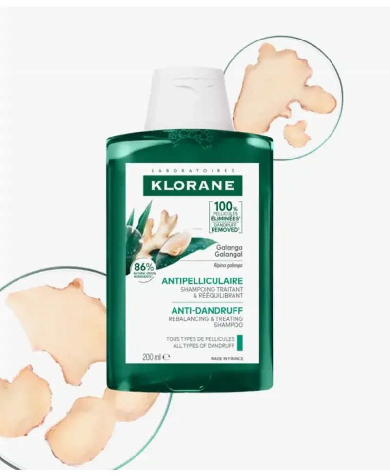 Klorane Galanga Champú Anticaspa Reequilibrante 200 ml