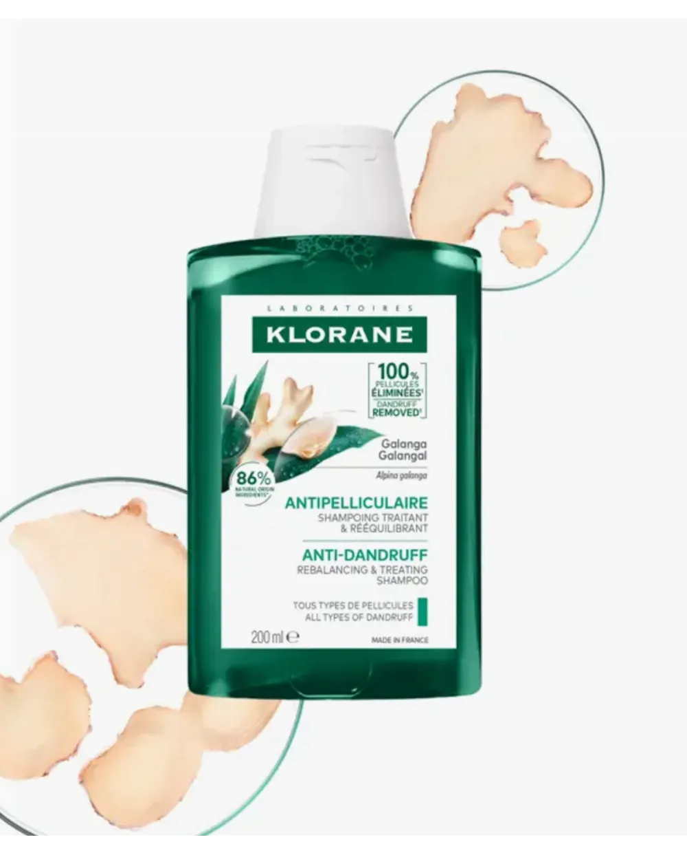 Klorane Galanga Champú Anticaspa Reequilibrante 200 ml