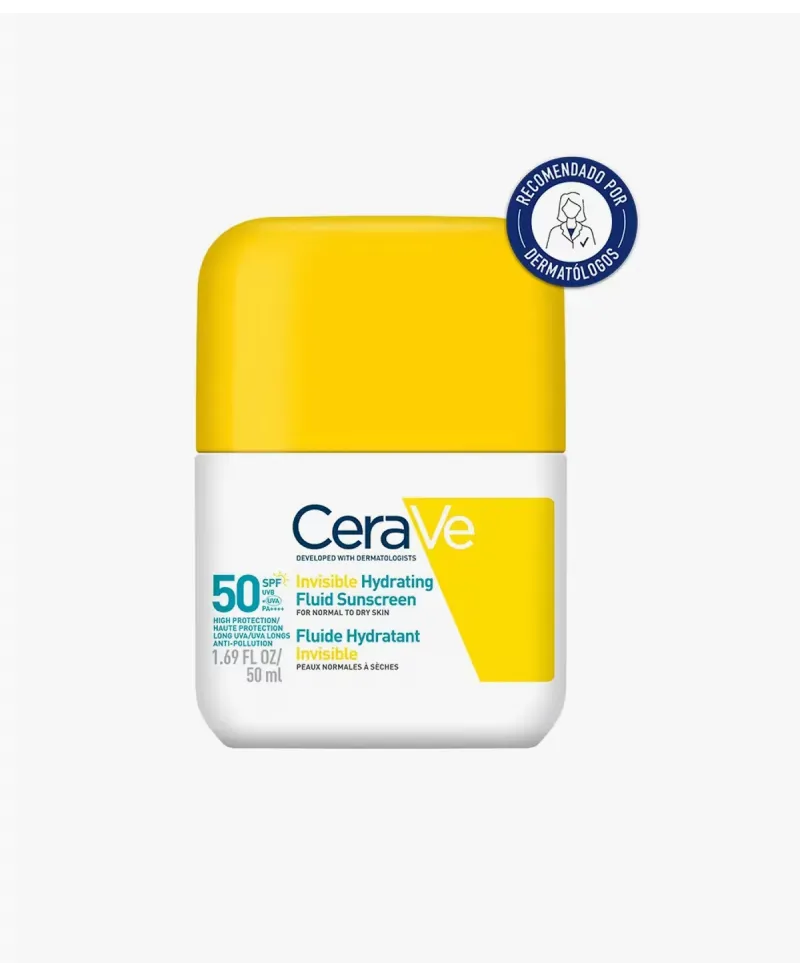 Cerave Fluido Protector Invisible Hidratante SPF50 50 ml