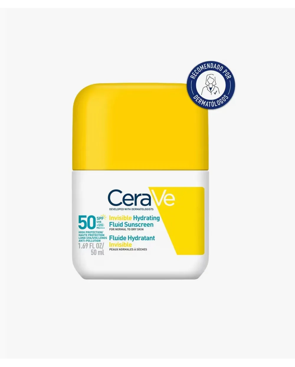 Cerave Fluido Protector Invisible Hidratante SPF50 50 ml