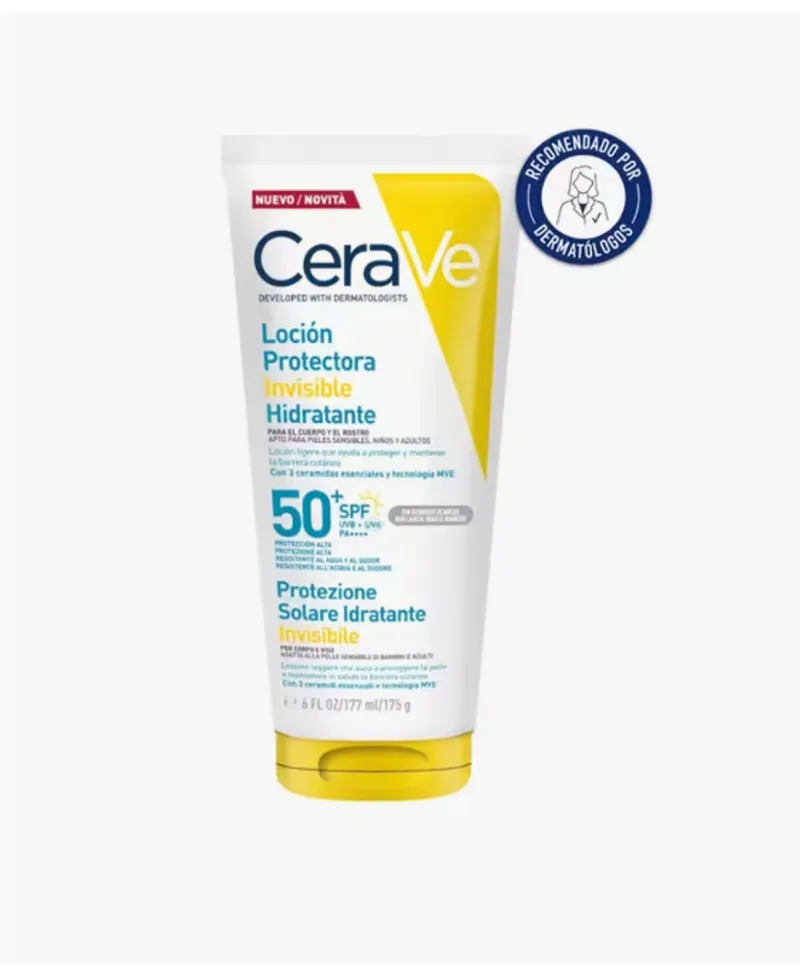 Cerave Loción Protectora Invisible Hidratante SPF50 177 ml