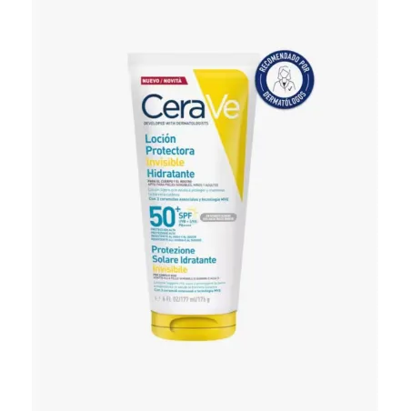 Cerave Loción Protectora Invisible Hidratante SPF50 177 ml