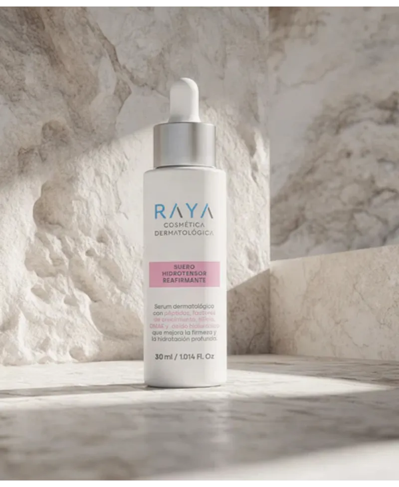 Raya Cosmética Dermatológica Suero Hidrotensor Reafirmante con Péptidos, Factores de Crecemiento y Ácido Hialurónico 30 ml