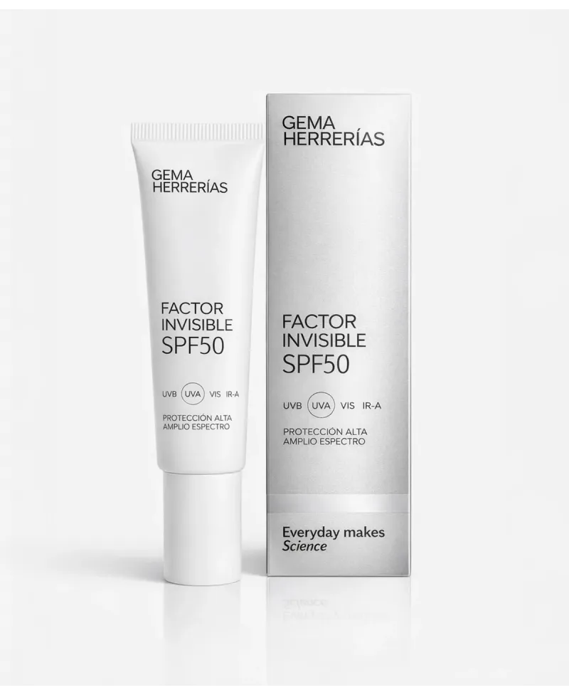 Gema Herrerías Factor Invisible SPF50 Amplio espectro [UVB UVA VIS IR-A] 45 ml