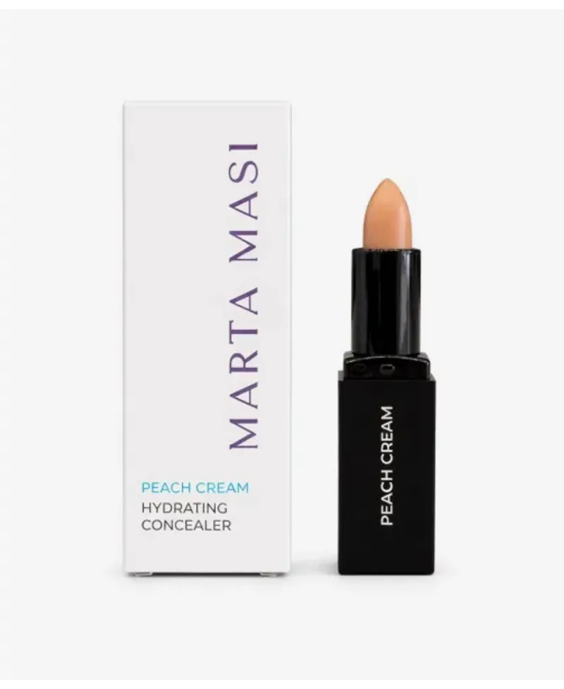 Marta Masi Corrector Hidratante Peach Cream | Neutraliza Ojeras e Ilumina + BROCHA GRATIS