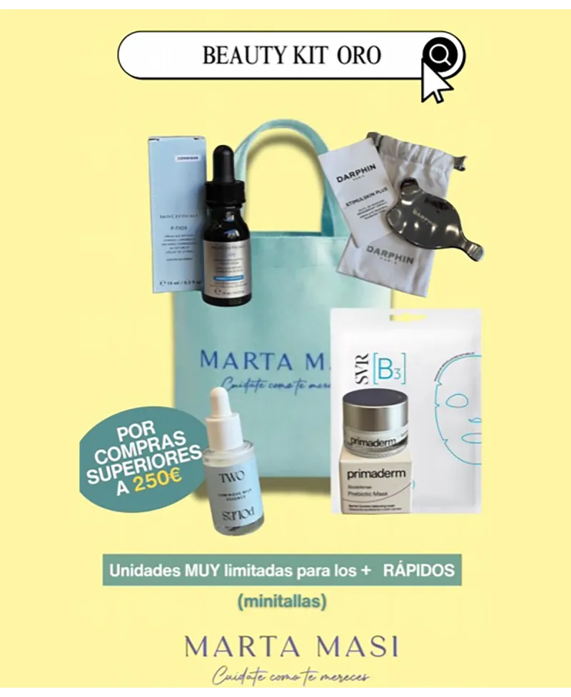 Beauty Kit ORO de Minitallas  compras superiores 250 euros