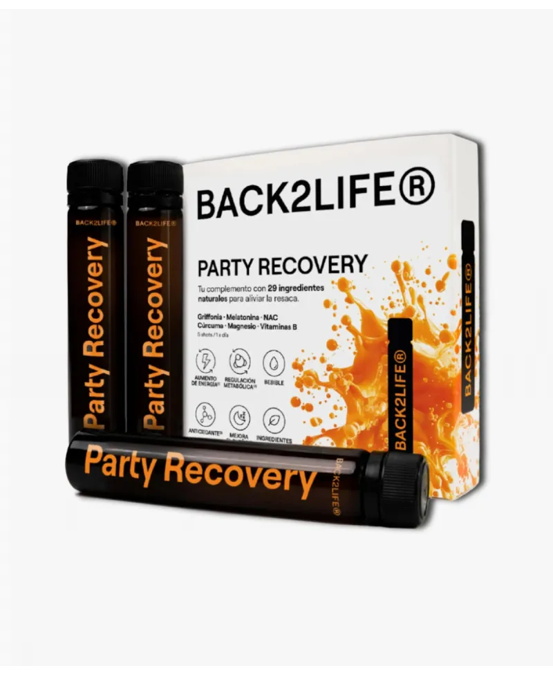 Back2Life PARTY RECOVERY Pack 5 Viales
