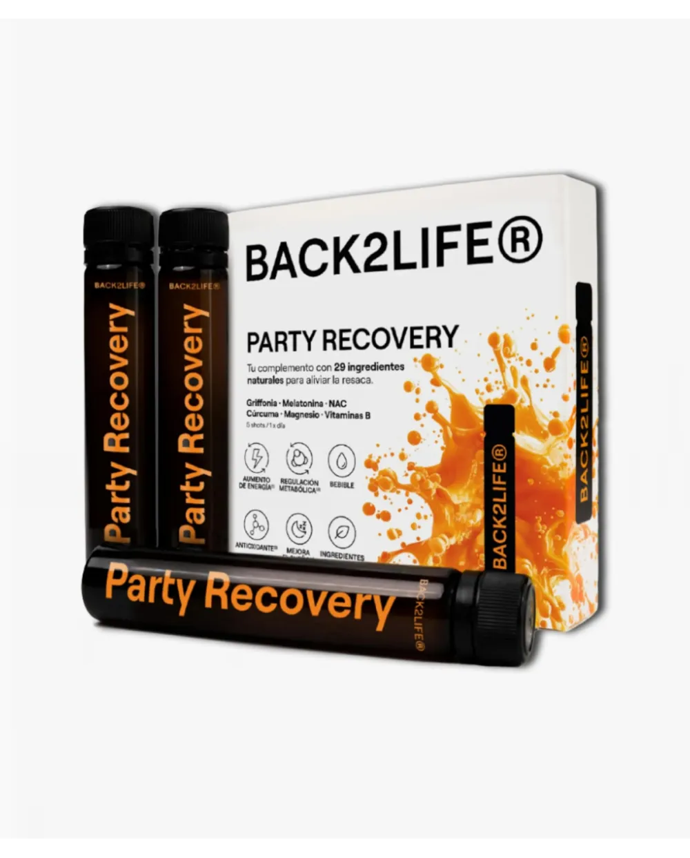 Back2Life PARTY RECOVERY Pack 5 Viales