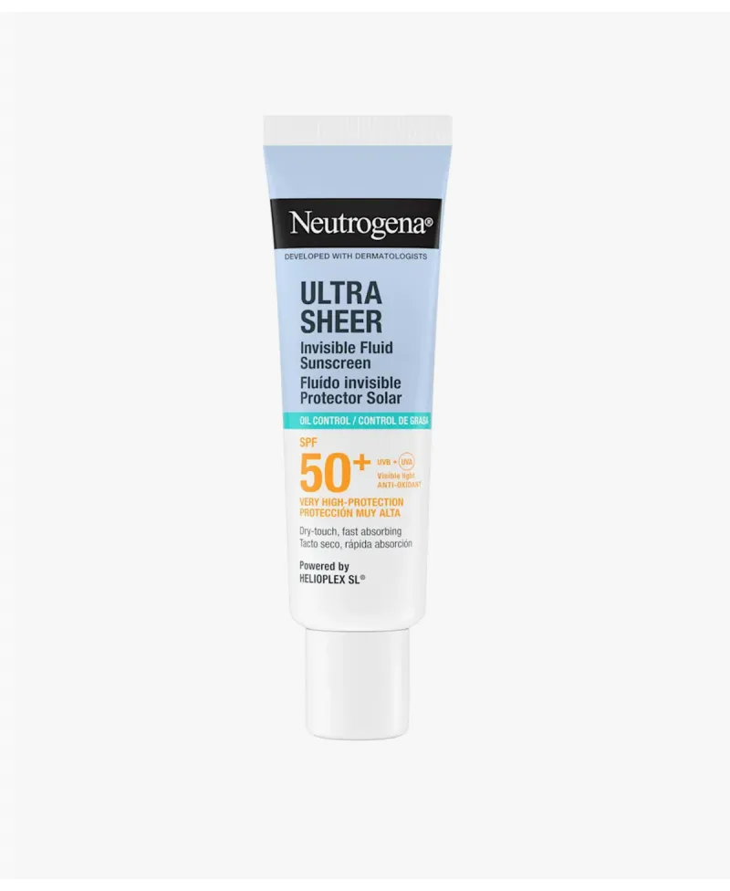 Neutrogena Ultra Sheer Fluido Invisible Control de Grasa Protección Facial SPF50+ 50 ml