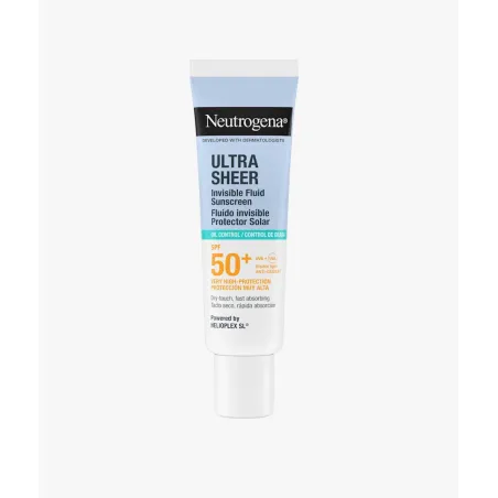 Neutrogena Ultra Sheer Fluido Invisible Control de Grasa Protección Facial SPF50+ 50 ml