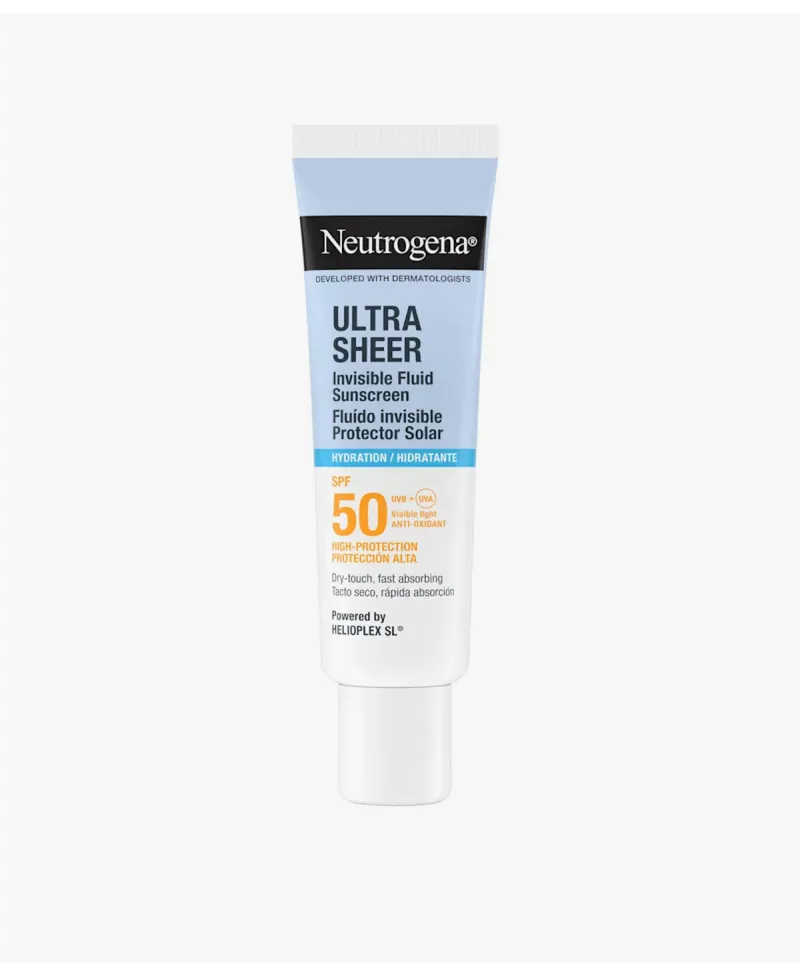 Neutrogena Ultra Sheer Fluido Invisible Hidratante Protección Facial SPF50 50 ml