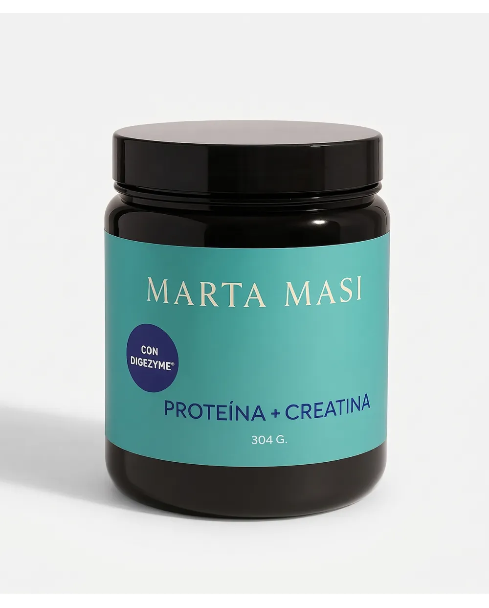 Bote de 304g de Proteína vegetal y Creatina con DigeZyme de Marta Masi