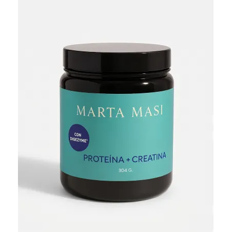 Bote de 304g de Proteína vegetal y Creatina con DigeZyme de Marta Masi