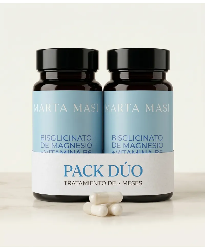 botes DÚO 2 MESES: Bisglicinato de Magnesio y Vitamina B6