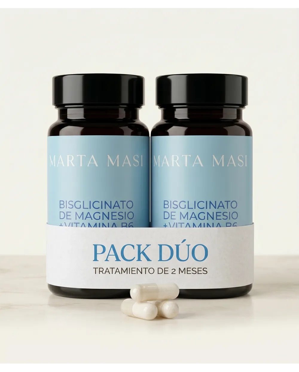 botes DÚO 2 MESES: Bisglicinato de Magnesio y Vitamina B6