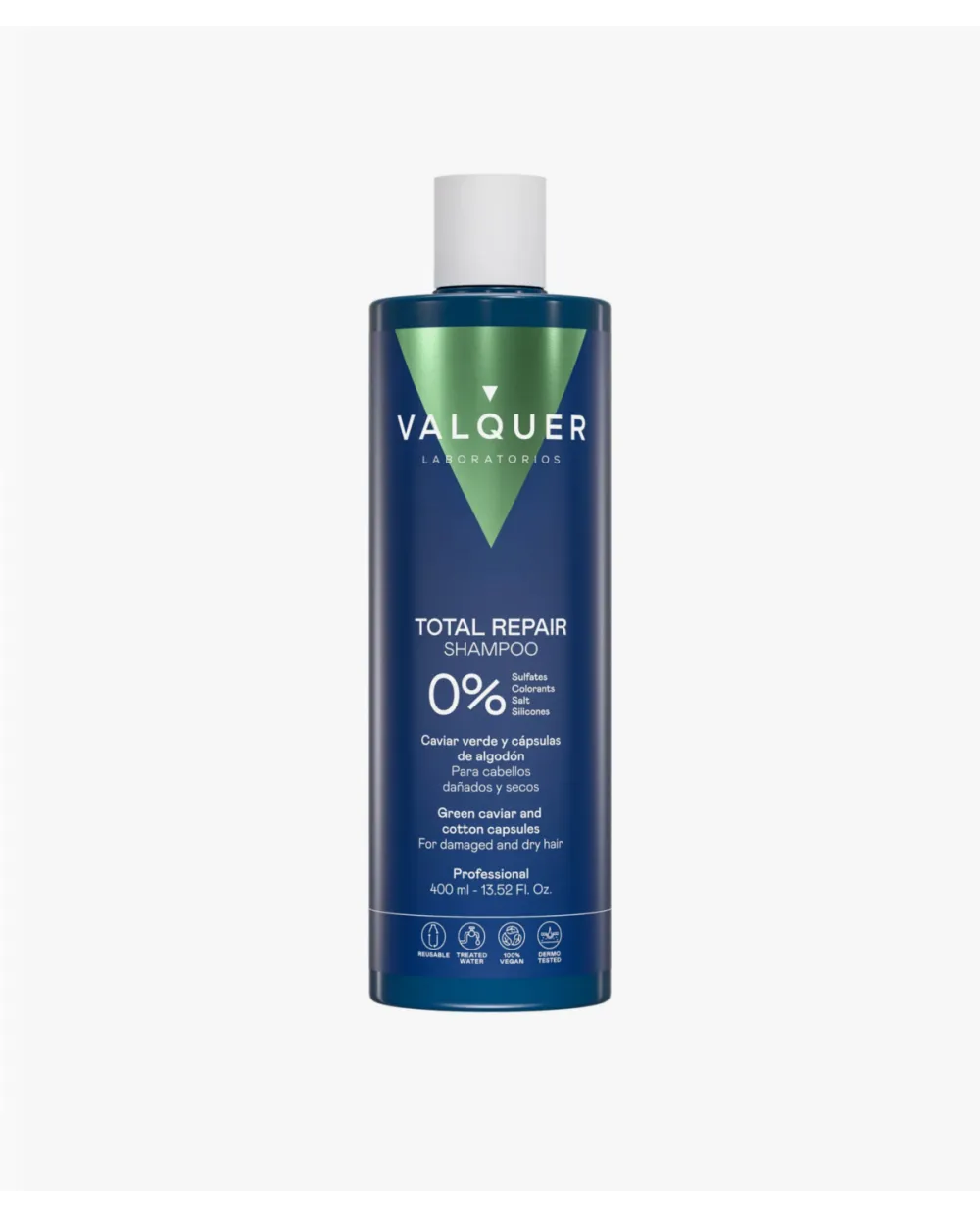 Valquer Champú Reparador para Cabello Dañado - 0% Sin Sulfatos 400 ml
