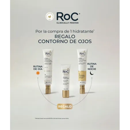 REGALO Roc Retinol Correxion Line Smoothing Contorno de Ojos 15 ml al comprar  Deep Wrinkle SPF 30 o de Deep Wrinkle Night