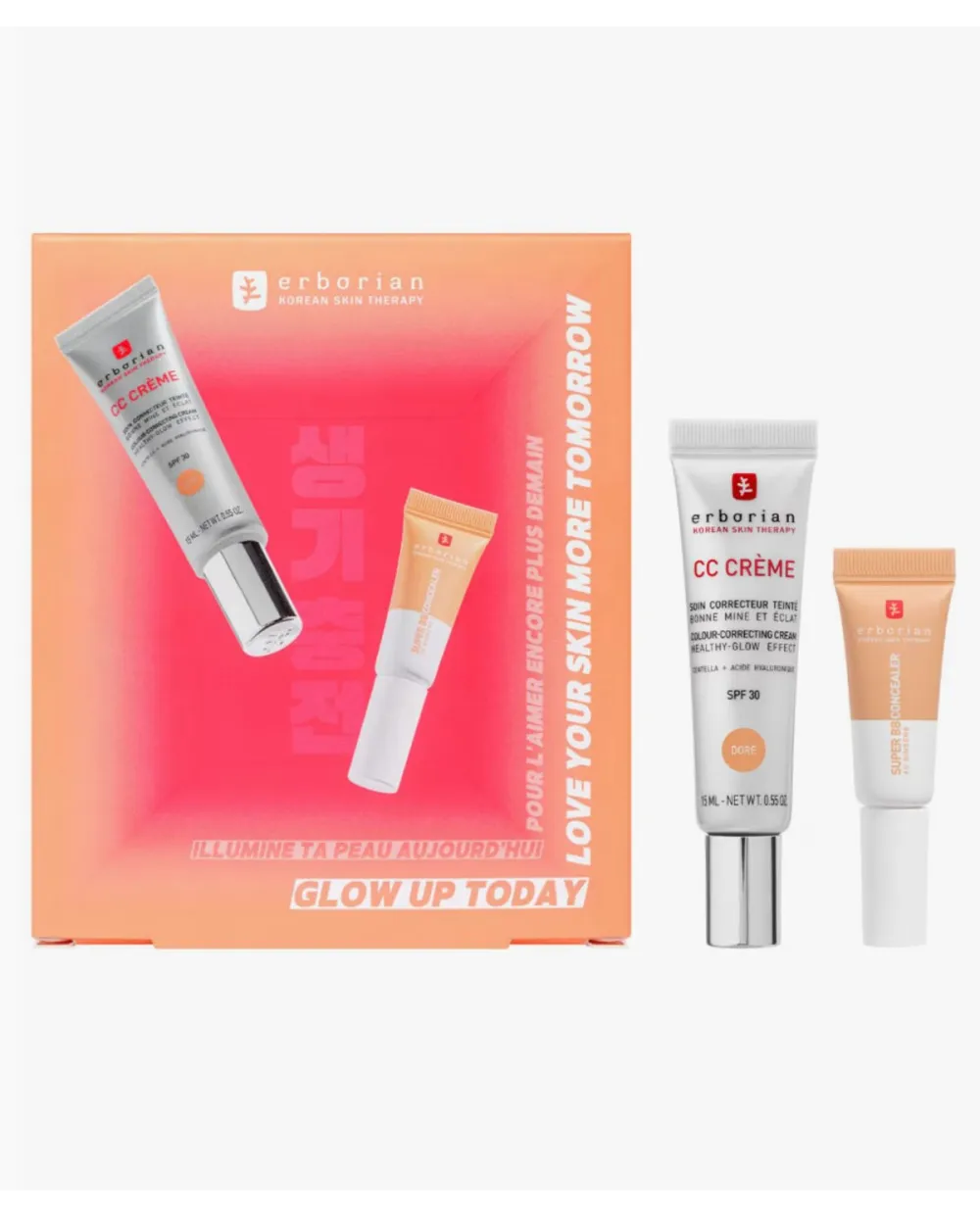 Erborian Cofre El Dúo Buena Cara: CC Creme Dore 15 ml + Super BB Concealer Dore 3 ml