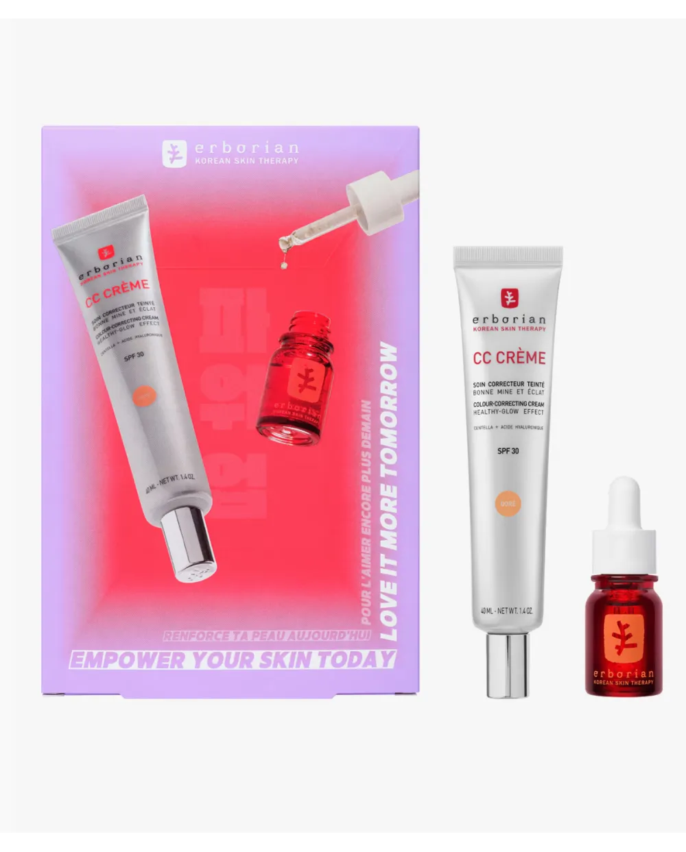 Erborian Cofre Los Icónicos: CC Creme Dore 40 ml + Skin Therapy 10 ml