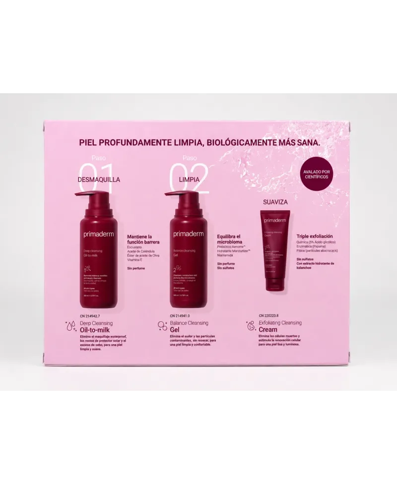 Primaderm Pack rutina completa de higiene avanzada