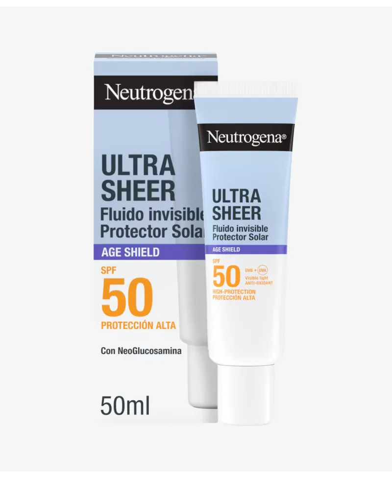 Neutrogena Protector Solar Facial Ultra Sheer Fluido Invisible Anti-Edad Spf50 50 Ml