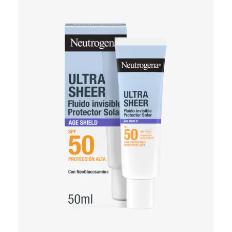 Neutrogena Protector Solar Facial Ultra Sheer Fluido Invisible Anti-Edad Spf50 50 Ml