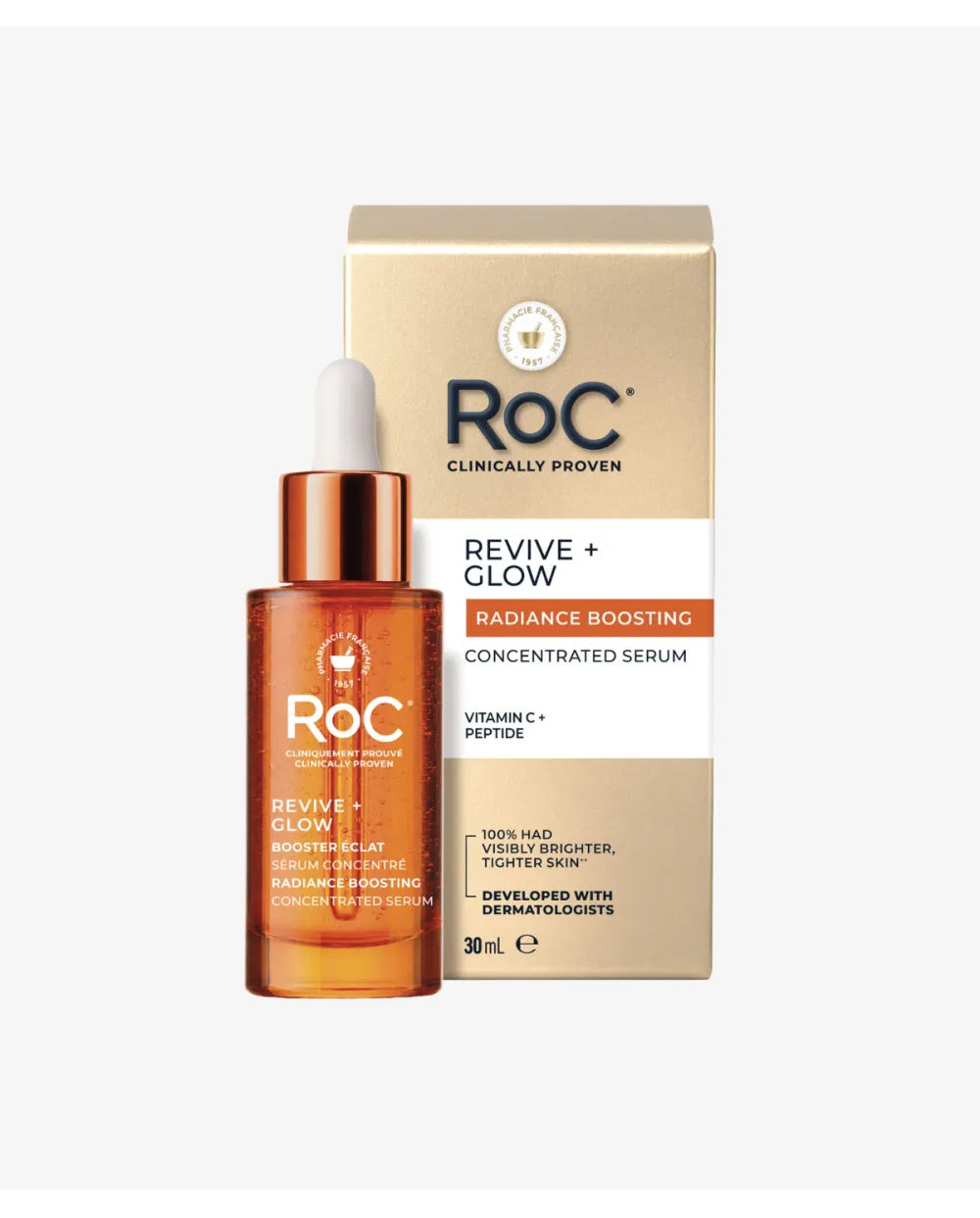 Roc  Revive + Glow Serum 1 fl oz 30 ml