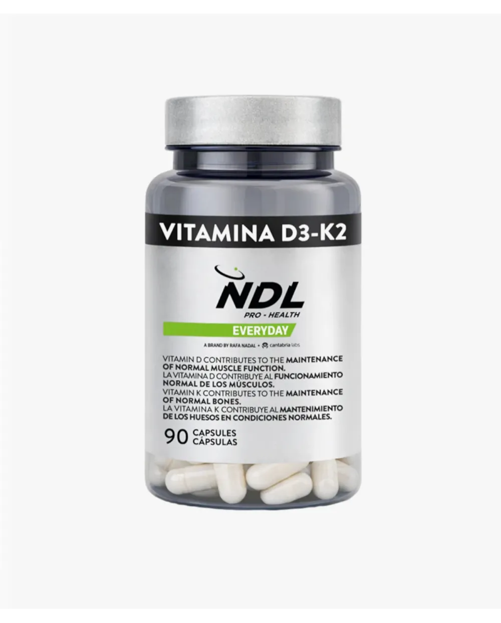 NDL Pro-Health Vitamina D3 + K2 90 Cápsulas