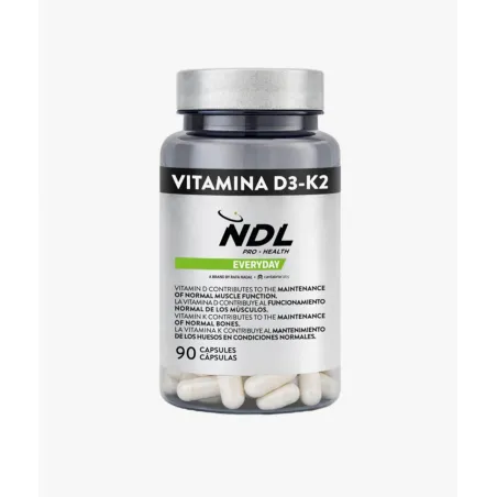 NDL Pro-Health Vitamina D3 + K2 90 Cápsulas