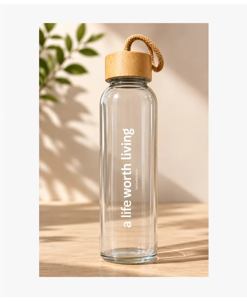 Regalo Belevels Botella Vidrio por la compra de 2 Productos de Belevels