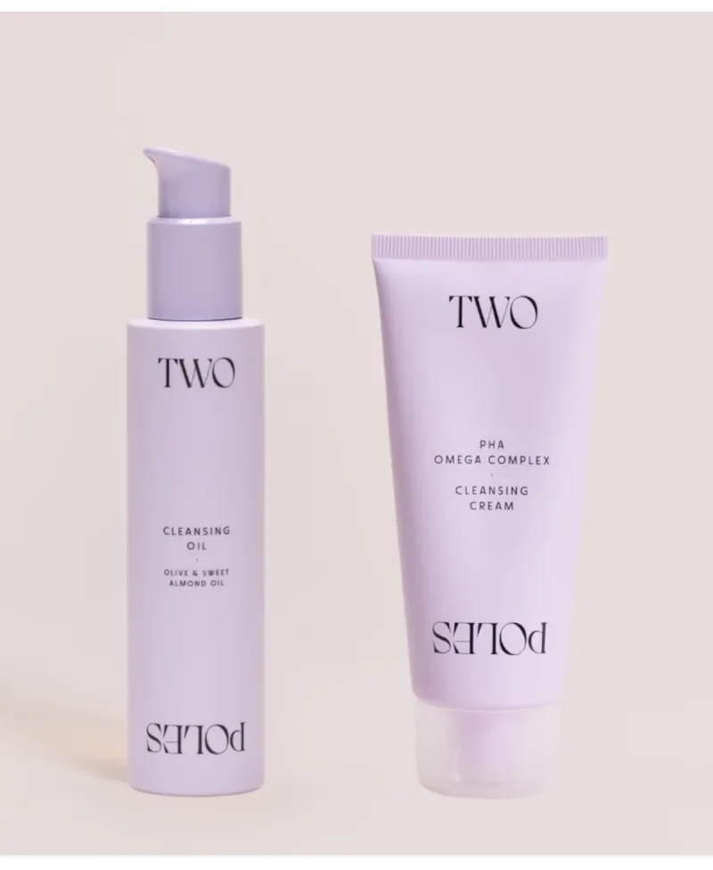 Two Poles Double Cleansing Set: Cleansing Oil 150ml + Cleansing Cream 100ml