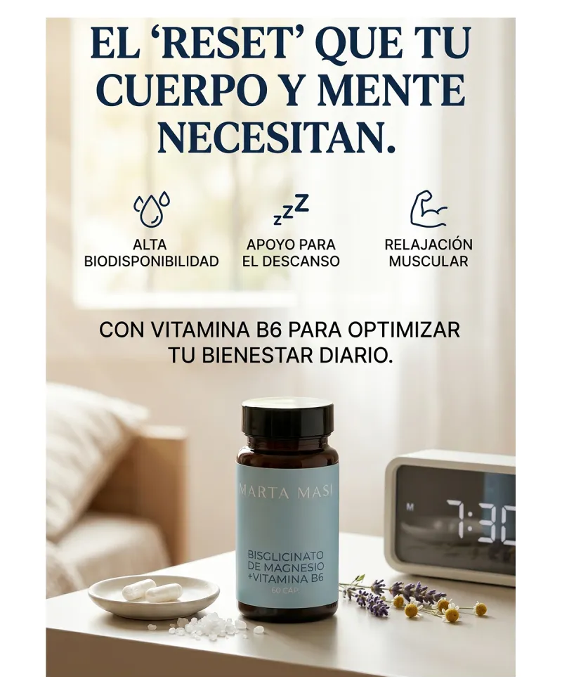 bote Bisglicinato de Magnesio y Vitamina B6