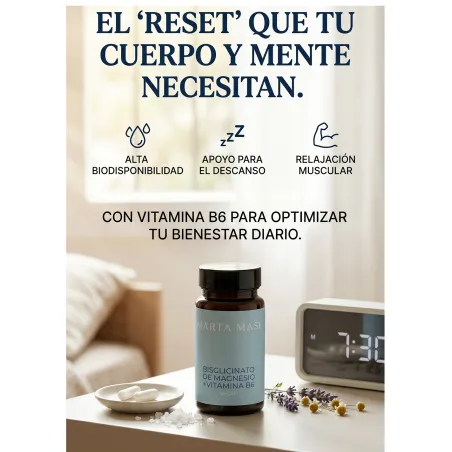 Bisglicinato de Magnesio Marta Masi (60 cáps) | Relájate y Duerme